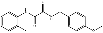 N-(4-methoxybenzyl)-N'-(2-methylphenyl)ethanediamide Structural