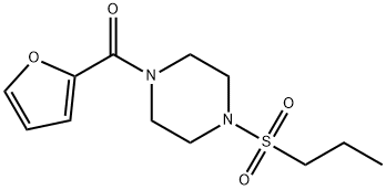 furan-2-yl[4-(propylsulfonyl)piperazin-1-yl]methanone Structural