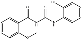 N-[(2-chlorophenyl)carbamothioyl]-2-methoxybenzamide Structural