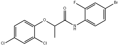 N-(4-bromo-2-fluorophenyl)-2-(2,4-dichlorophenoxy)propanamide Structural
