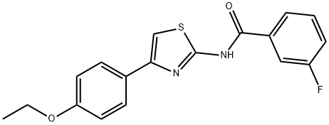 N-(4-(4-ethoxyphenyl)thiazol-2-yl)-3-fluorobenzamide Structural