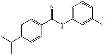 N-(3-fluorophenyl)-4-(propan-2-yl)benzamide Structural