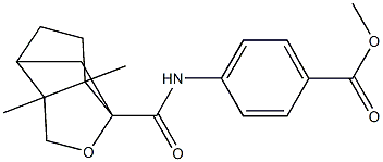 methyl 4-(3a,6a-dimethylhexahydro-1H-1,4-methanocyclopenta[c]furan-1-carboxamido)benzoate Structural