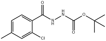 tert-butyl 2-[(2-chloro-4-methylphenyl)carbonyl]hydrazinecarboxylate Structural