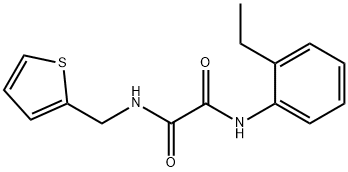 N-(2-ethylphenyl)-N'-(thiophen-2-ylmethyl)ethanediamide Structural