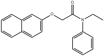N-ethyl-2-(2-naphthyloxy)-N-phenylacetamide Structural