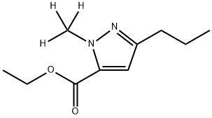 d3-2-methyl-5-propyl-2H-pyrazole-3-carboxylic acid ethyl ester Structural