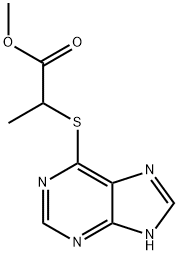 methyl 2-((9H-purin-6-yl)thio)propanoate Structural