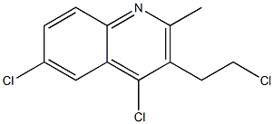 Quinoline, 4,6-dichloro-3-(2-chloroethyl)-2-methyl- Structural