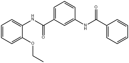 N-(2-ethoxyphenyl)-3-[(phenylcarbonyl)amino]benzamide Structural
