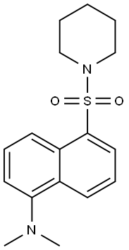 Piperidine, 1-[[5-(dimethylamino)-1-naphthalenyl]sulfonyl]- Structural