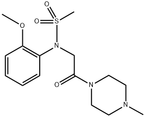 N-(2-methoxyphenyl)-N-[2-(4-methylpiperazin-1-yl)-2-oxoethyl]methanesulfonamide Structural