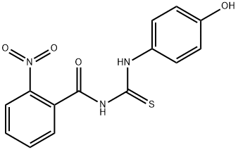N-{[(4-hydroxyphenyl)amino]carbonothioyl}-2-nitrobenzamide Structural