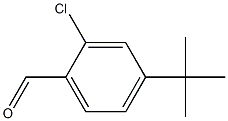 Benzaldehyde, 2-chloro-4-(1,1-dimethylethyl)- Structural