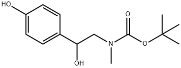 tert-butyl (2-hydroxy-2-(4-hydroxyphenyl)ethyl)(methyl)carbamate Structural