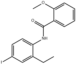 N-(2-ethyl-4-iodophenyl)-2-methoxybenzamide Structural