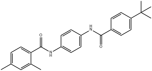 N-(4-{[(4-tert-butylphenyl)carbonyl]amino}phenyl)-2,4-dimethylbenzamide Structural