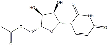 Uridine, 5'-acetate Structural