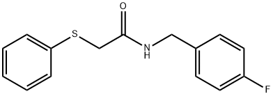 N-(4-fluorobenzyl)-2-(phenylsulfanyl)acetamide Structural