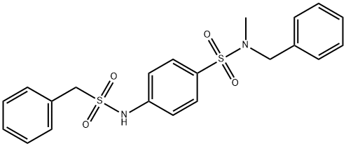 N-benzyl-4-[(benzylsulfonyl)amino]-N-methylbenzenesulfonamide Structural