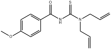 N-[(diallylamino)carbonothioyl]-4-methoxybenzamide Structural