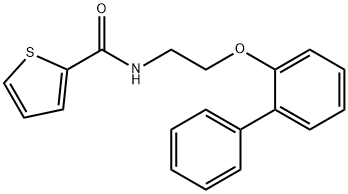 N-[2-(biphenyl-2-yloxy)ethyl]thiophene-2-carboxamide Structural