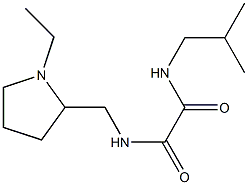 N-[(1-ethylpyrrolidin-2-yl)methyl]-N'-(2-methylpropyl)ethanediamide Structural