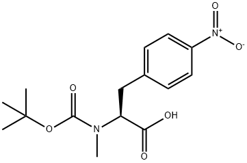 DL-N-[(1,1-dimethylethoxy)carbonyl]-N-methyl-4-nitro- Phenylalanine Structural