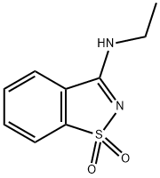 N-ethyl-1,2-benzothiazol-3-amine 1,1-dioxide Structural