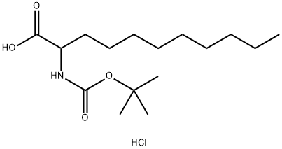 Boc-2-aminoUndecanoic acid hydrochloride Structural