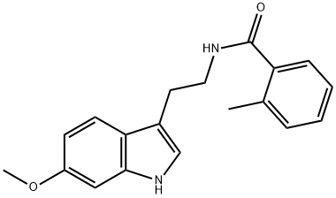 N-[2-(6-methoxy-1H-indol-3-yl)ethyl]-2-methylbenzamide Structural