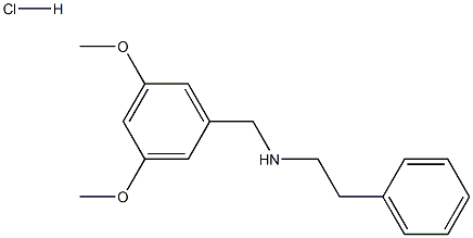 N-(3,5-dimethoxybenzyl)-2-phenylethanamine hydrochloride Structural