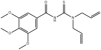N-[bis(prop-2-enyl)carbamothioyl]-3,4,5-trimethoxybenzamide Structural