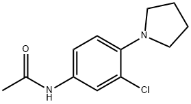 N-(3-chloro-4-pyrrolidin-1-ylphenyl)acetamide Structural