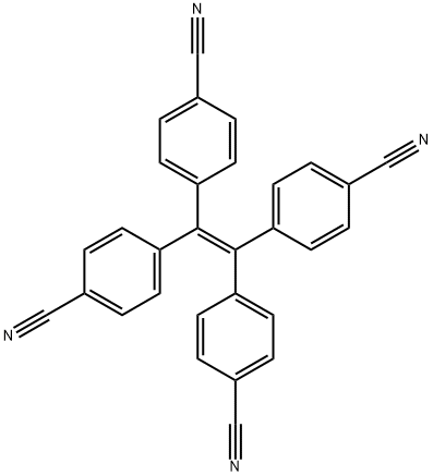 4-[1,2,2-tris(4-cyanophenyl)ethenyl]benzonitrile Structural