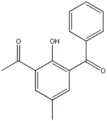 Ethanone, 1-(3-benzoyl-2-hydroxy-5-methylphenyl)- Structural
