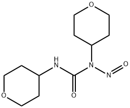 Urea,N-nitroso-N,N'-bis(tetrahydro-2H-pyran-4-yl)- Structural