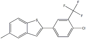 Benzo[b]thiophene, 2-[4-chloro-3-(trifluoromethyl)phenyl]-5-methyl- Structural