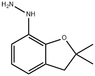 Hydrazine, (2,3-dihydro-2,2-dimethyl-7-benzofuranyl)- Structural