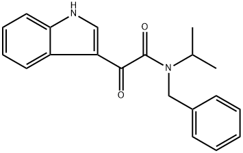 N-benzyl-2-(1H-indol-3-yl)-N-isopropyl-2-oxoacetamide Structural