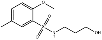 N-(3-hydroxypropyl)-2-methoxy-5-methylbenzenesulfonamide Structural