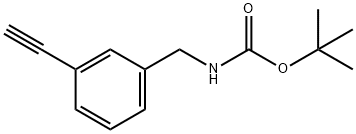 tert-Butyl 3-ethynylbenzylcarbamate Structural