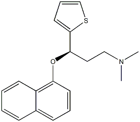 (R)-N,N-dimethyl-3-(naphthalen-1-yloxy)-3-(thiophen-2-yl)propan-1-amine Structural