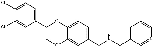 N-{4-[(3,4-dichlorobenzyl)oxy]-3-methoxybenzyl}-N-(3-pyridinylmethyl)amine Structural
