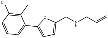N-{[5-(3-chloro-2-methylphenyl)furan-2-yl]methyl}prop-2-en-1-amine Structural