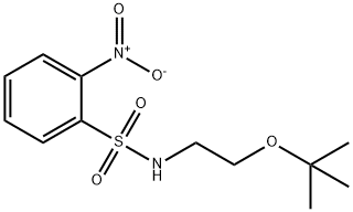 N-[2-[(2-methylpropan-2-yl)oxy]ethyl]-2-nitrobenzenesulfonamide Structural