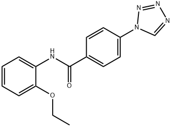 N-(2-ethoxyphenyl)-4-(tetrazol-1-yl)benzamide Structural