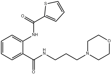 N-(2-{[3-(morpholin-4-yl)propyl]carbamoyl}phenyl)thiophene-2-carboxamide Structural
