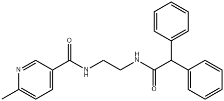 N-{2-[(diphenylacetyl)amino]ethyl}-6-methylnicotinamide Structural
