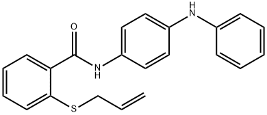 N-[4-(phenylamino)phenyl]-2-(prop-2-en-1-ylsulfanyl)benzamide Structural